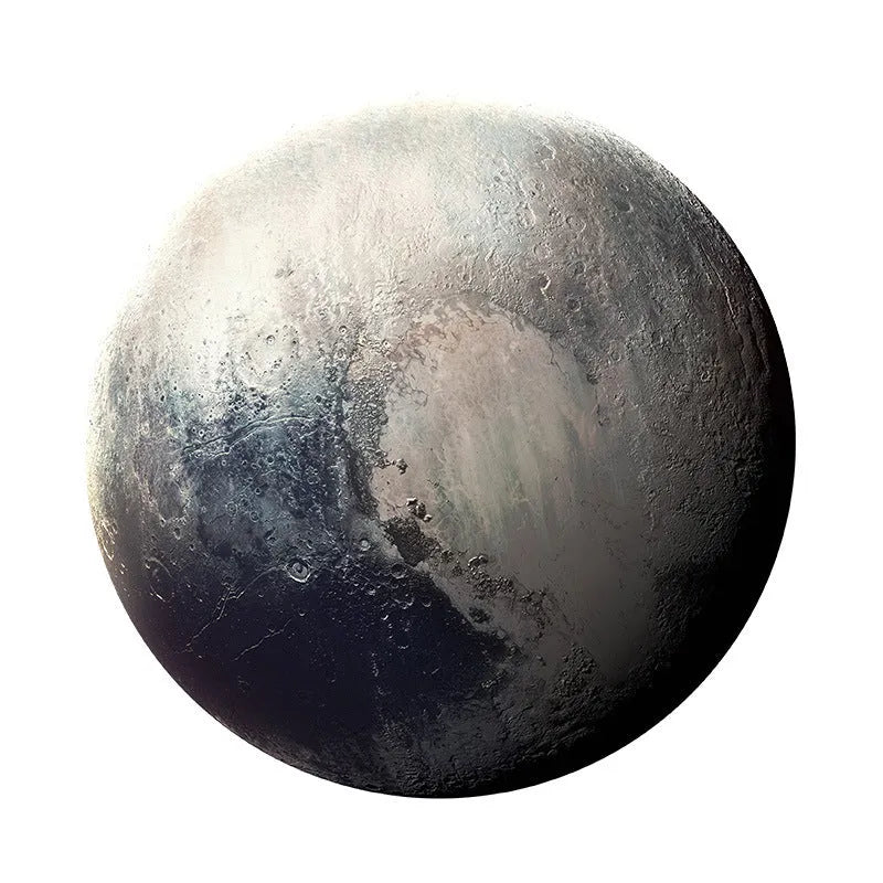 Square grey mouse pad with planet pattern, 220mm sides, natural rubber and silk cloth construction.