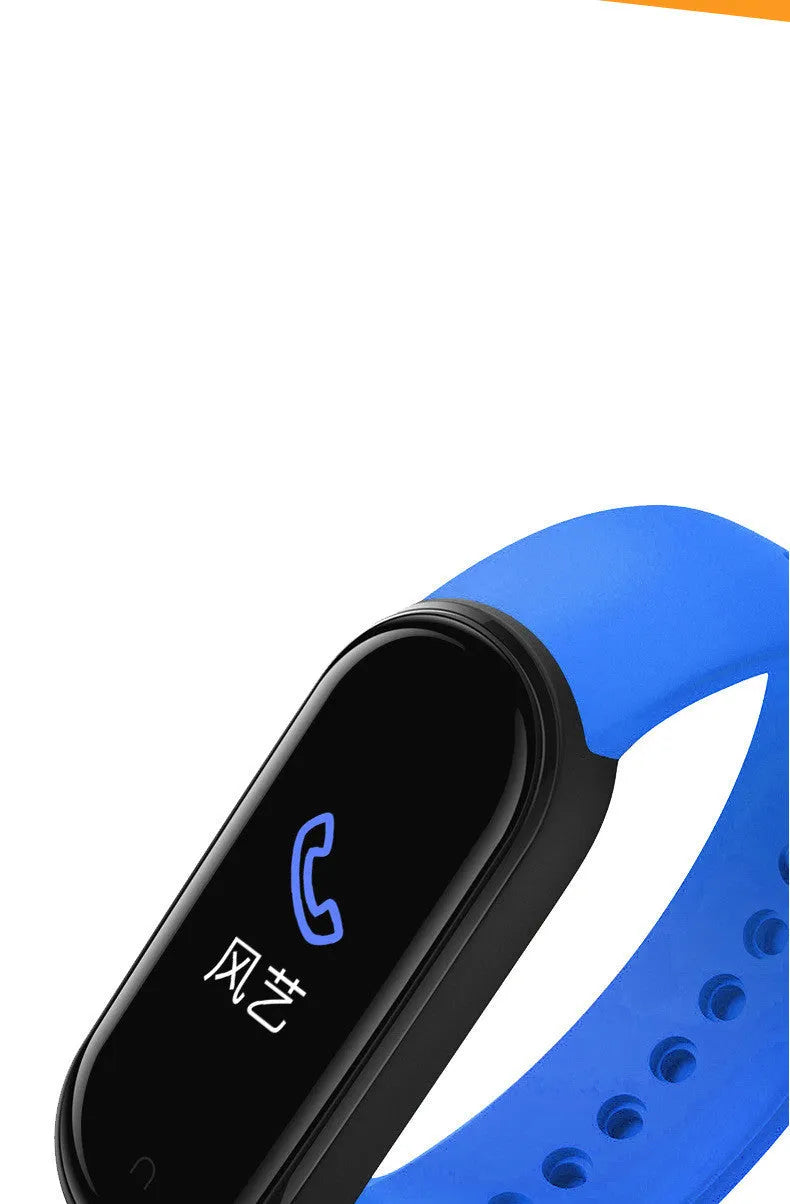 M5 smart sports bracelet with 0.96 inch screen for heart rate and blood pressure monitoring