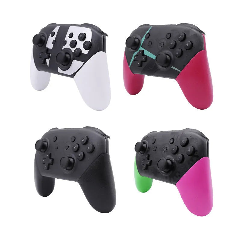 Black Nintendo Switch PRO wireless Bluetooth gamepad controller with vibration and screen capture functions