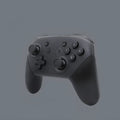 Black Nintendo Switch PRO wireless Bluetooth gamepad controller with vibration and screen capture functions
