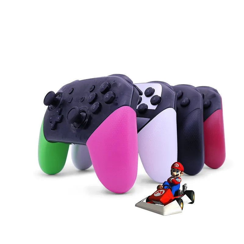 Black Nintendo Switch PRO wireless Bluetooth gamepad controller with vibration and screen capture functions