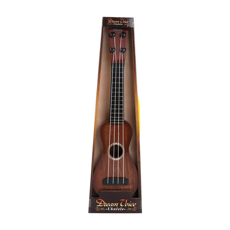 38cm safety plastic simulation ukulele toy for children's musical interest training in colour box