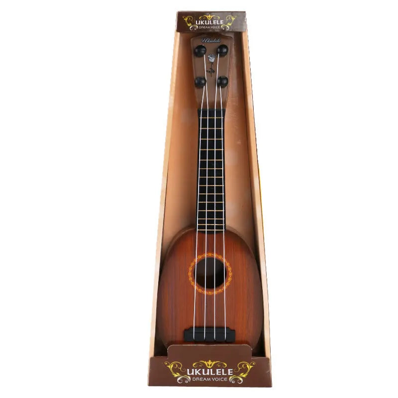38cm safety plastic simulation ukulele toy for children's musical interest training in colour box