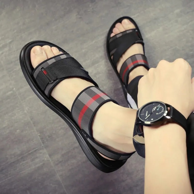 Youth leisure sandals with Lycra upper and polyurethane sole in sizes 38 to 44
