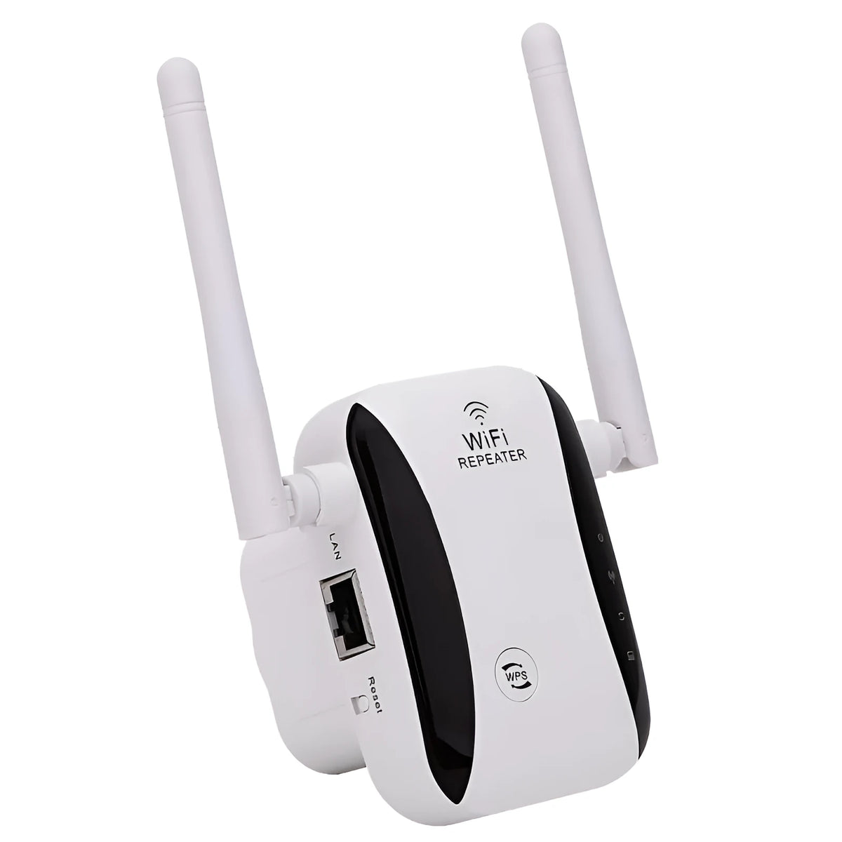 Wireless WiFi repeater 802.11n with lightning protection, 110-240V, includes RJ45 cable, EU US UK AU plug options