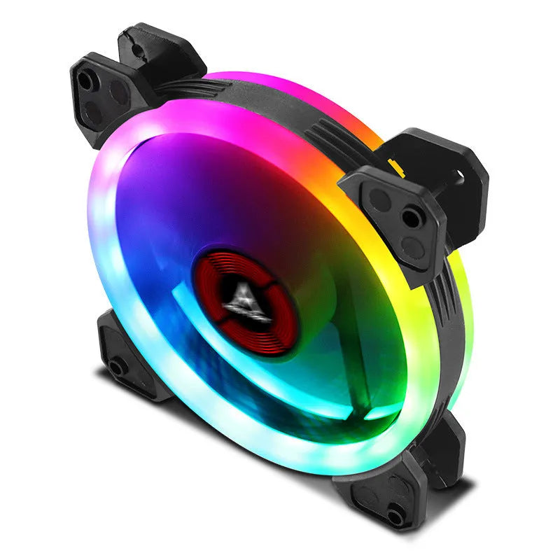 12cm camouflage pattern RGB colour changing PC chassis cooling fan with hydraulic bearing
