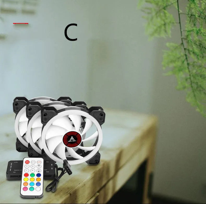 12cm camouflage pattern RGB colour changing PC chassis cooling fan with hydraulic bearing