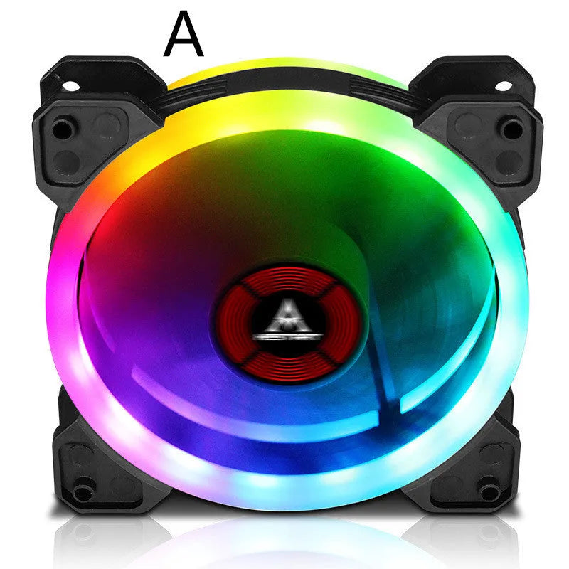12cm camouflage pattern RGB colour changing PC chassis cooling fan with hydraulic bearing