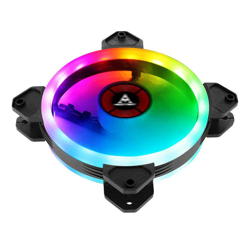 12cm camouflage pattern RGB colour changing PC chassis cooling fan with hydraulic bearing