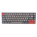 68-key PBT mechanical keyboard keycap set showing nine colour options including blue, grey, pink and yellow