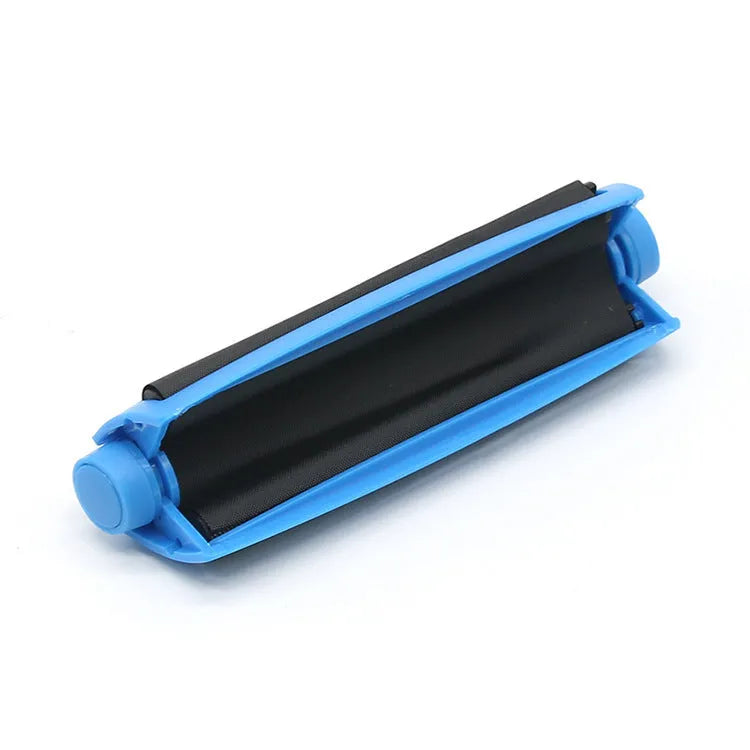Manual plastic cigarette maker for shredded tobacco in multiple colours showing 110mm length