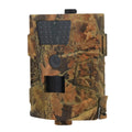 Orchard surveillance camera with compact housing showing lens and IR LEDs for night vision