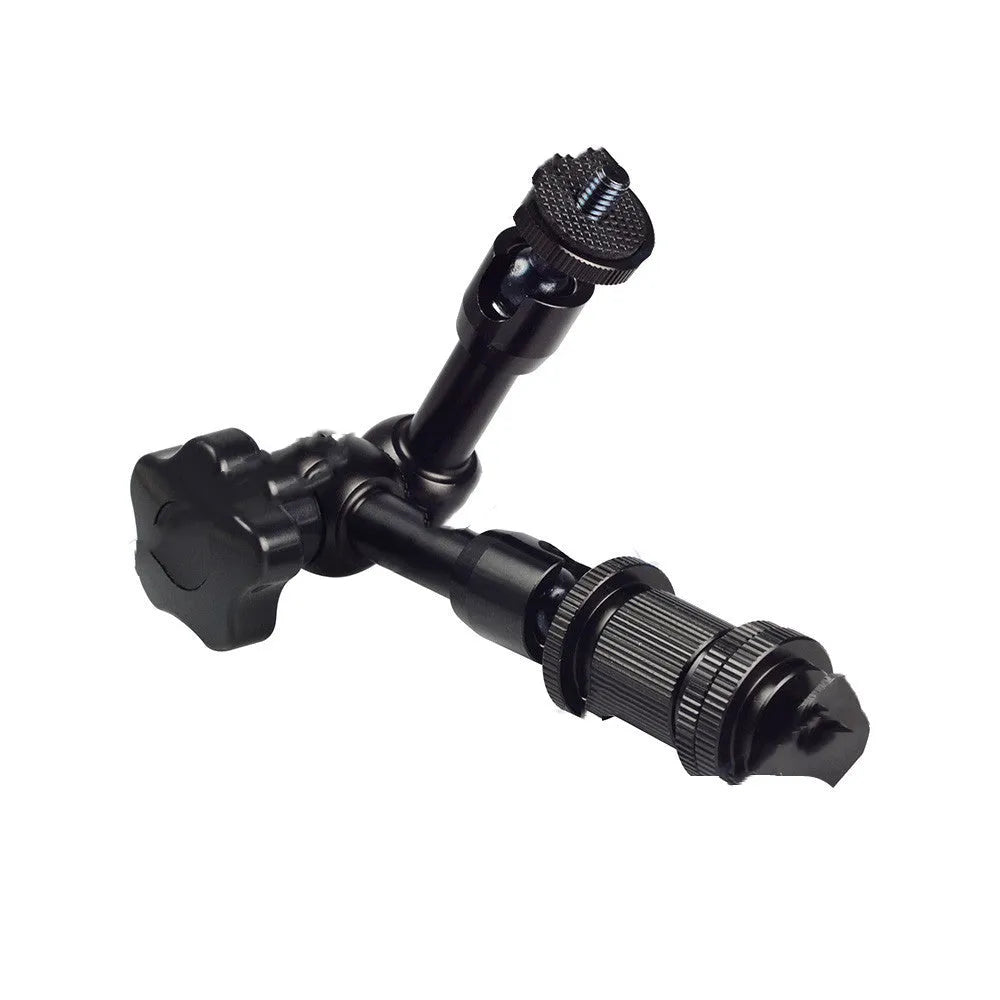 Black metal 7-inch magic friction articulating arm for DSLR camera accessory mounting