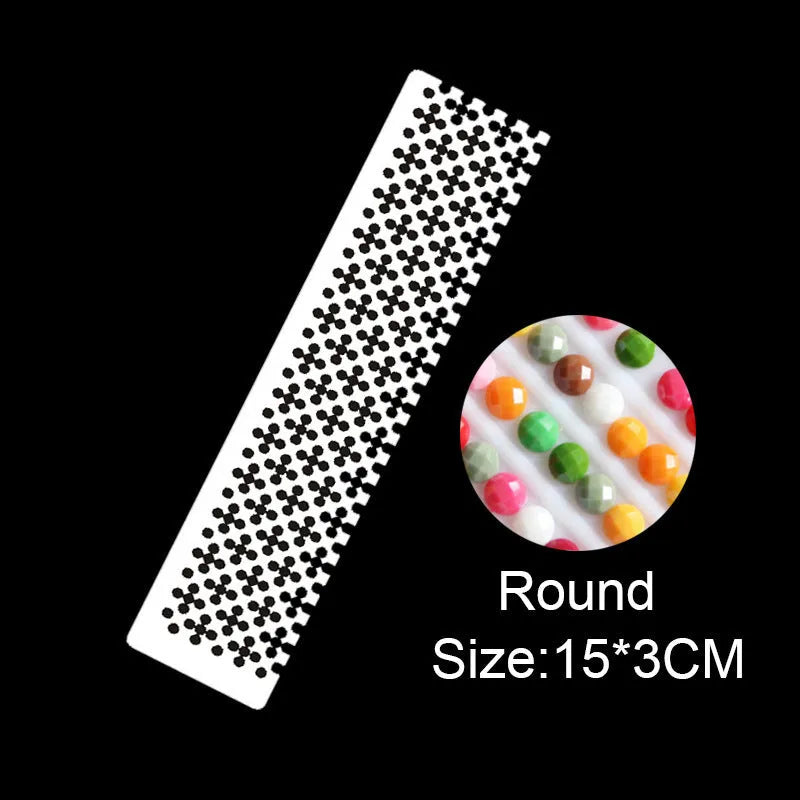 Stainless steel diamond painting grid ruler with mesh design for round and square drill alignment