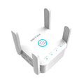 PIXLINK AC24 white and black dual band wireless WiFi extender router with international power plugs