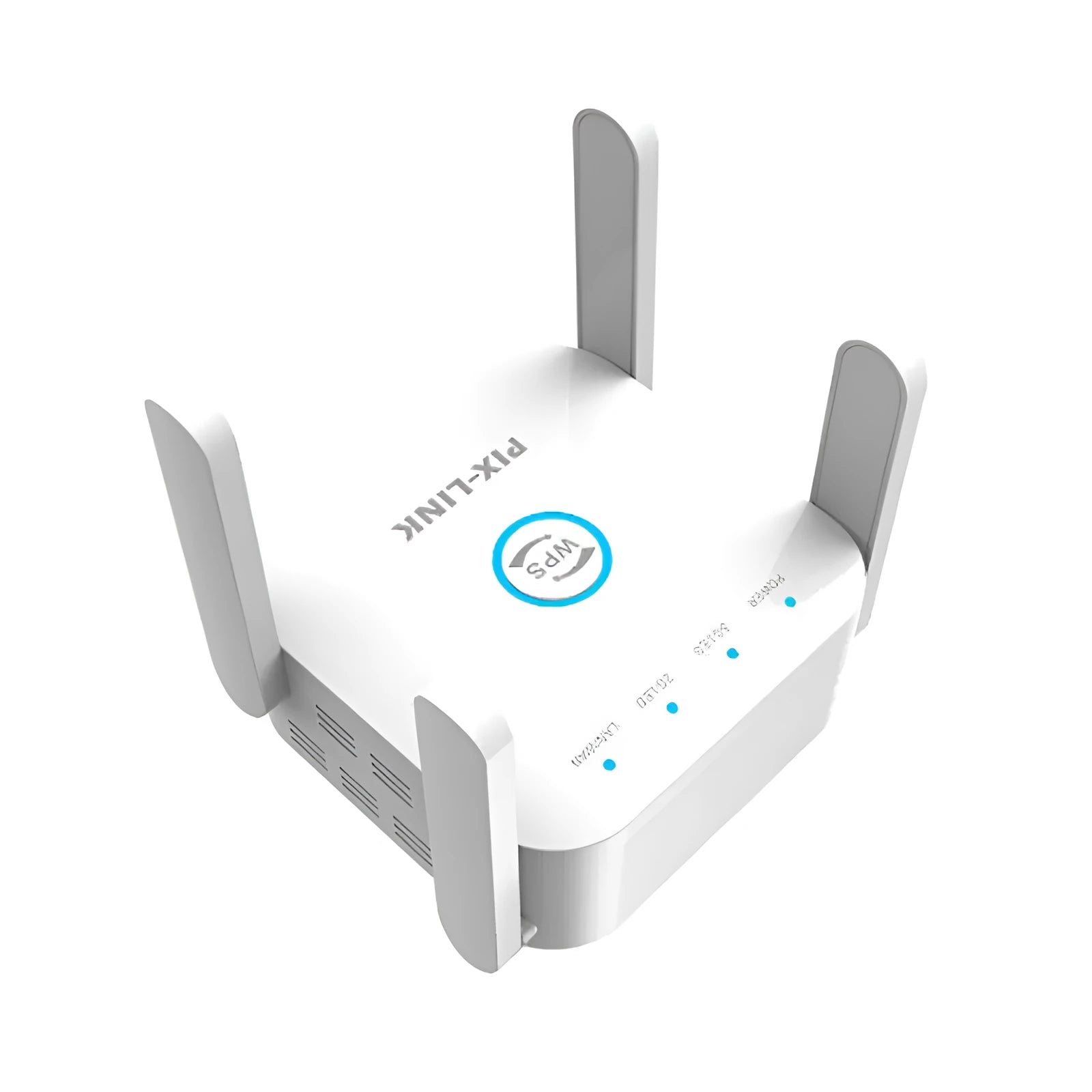 PIXLINK AC24 white and black dual band wireless WiFi extender router with international power plugs