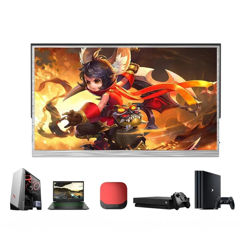 ZeusLap 15-inch ultra-thin portable IPS monitor with HDMI cable and split screen display function