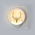 Art Deer Antler Wall Lamp with remote control showing three colour temperature options