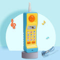 Baby electronic phone toy in blue with sound buttons for early childhood educational development