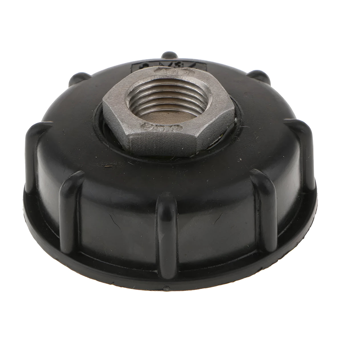 Black PP plastic and stainless steel chemical barrel connector with 60cm thread