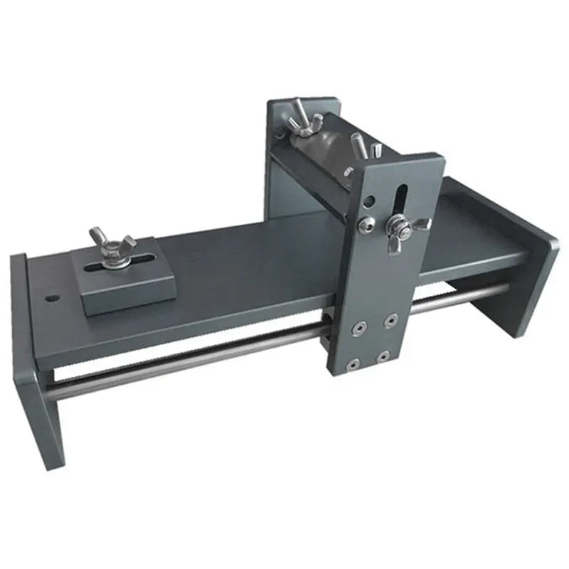 Aluminium alloy fixed angle sharpening tool for woodworking chisels and carving knives on a workbench