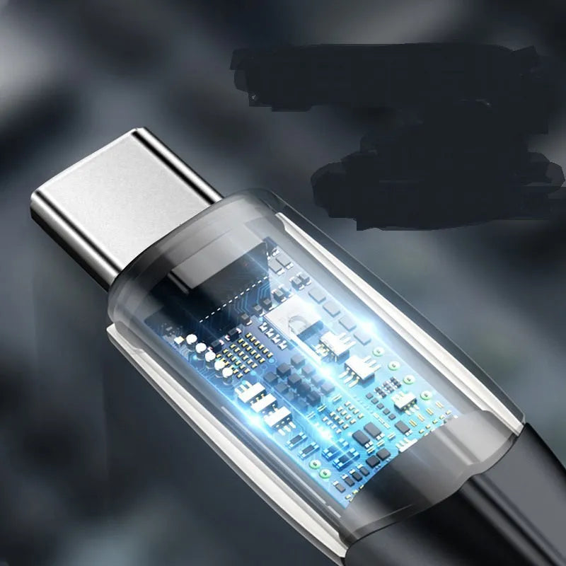 Baseus black and white Android fast charging cables with Micro USB connectors in 1 metre and 2 metre lengths.