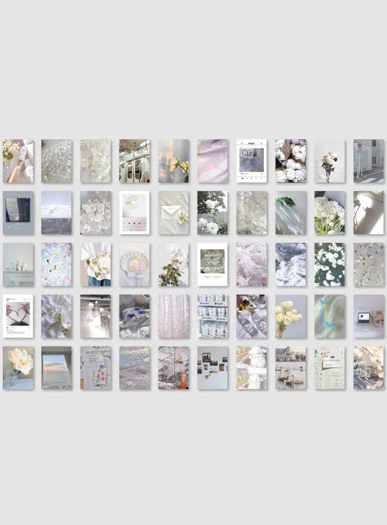Japanese paper sticker book with 50 different collage patterns in 4x6cm size showing hand-tearable design