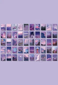 Japanese paper sticker book with 50 different collage patterns in 4x6cm size showing hand-tearable design