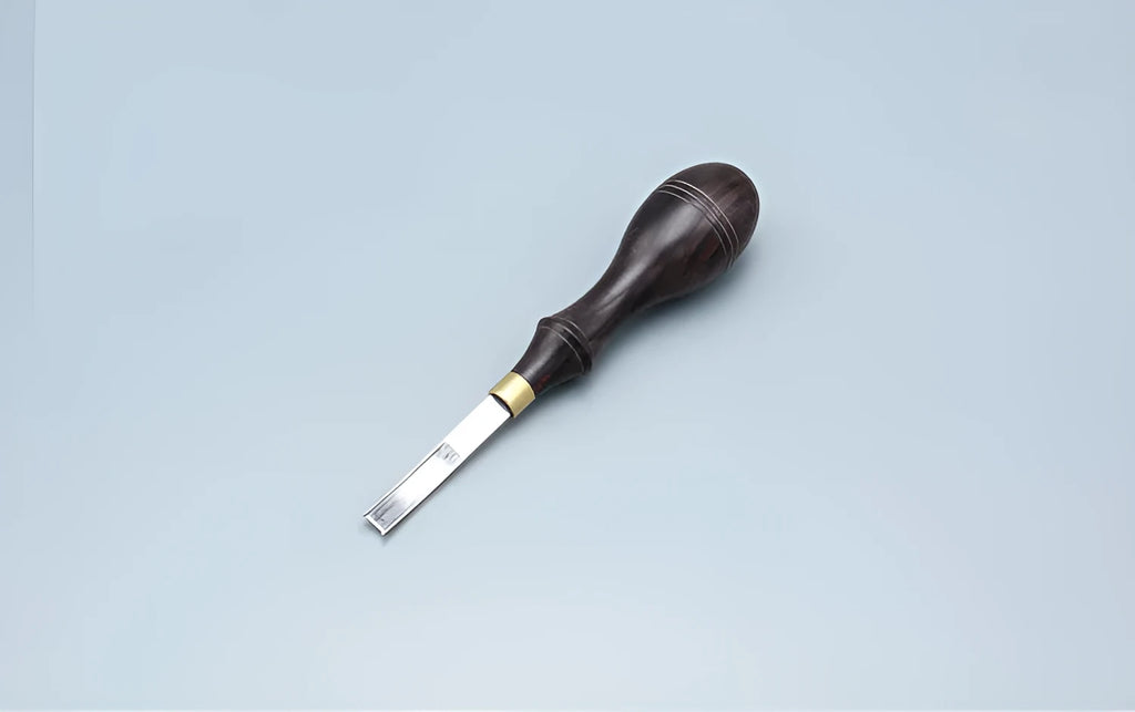 Sectional cutting wide shovel edge thinning knife with leather handle for leather crafting