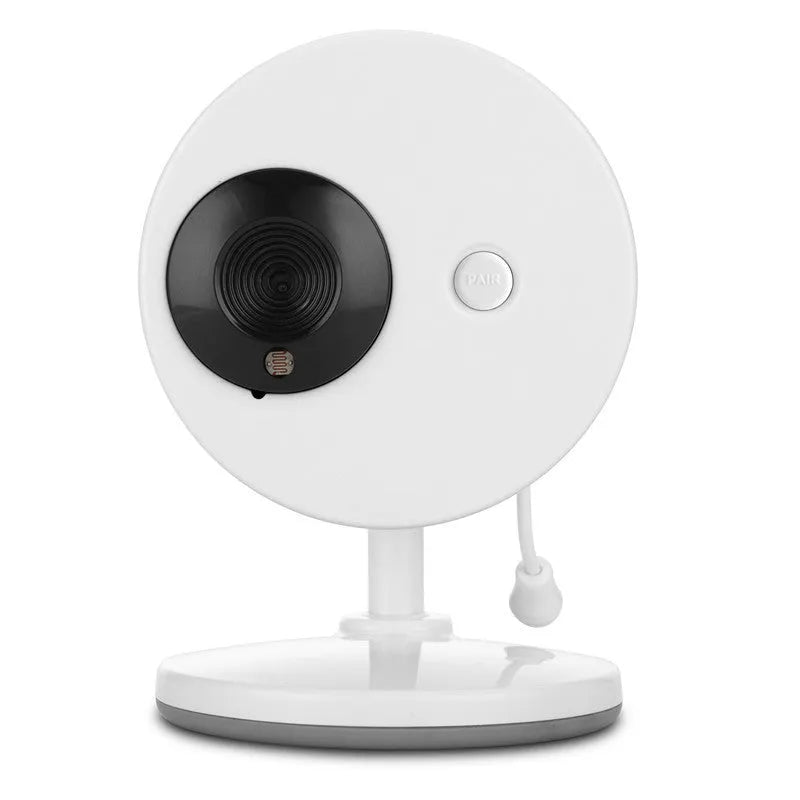 White 3.5 inch digital wireless baby monitor with night vision camera and temperature sensor for nursery safety