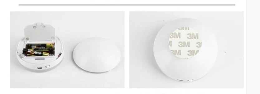 Wireless body sensing LED light unit for hallway cabinet installation with motion activation