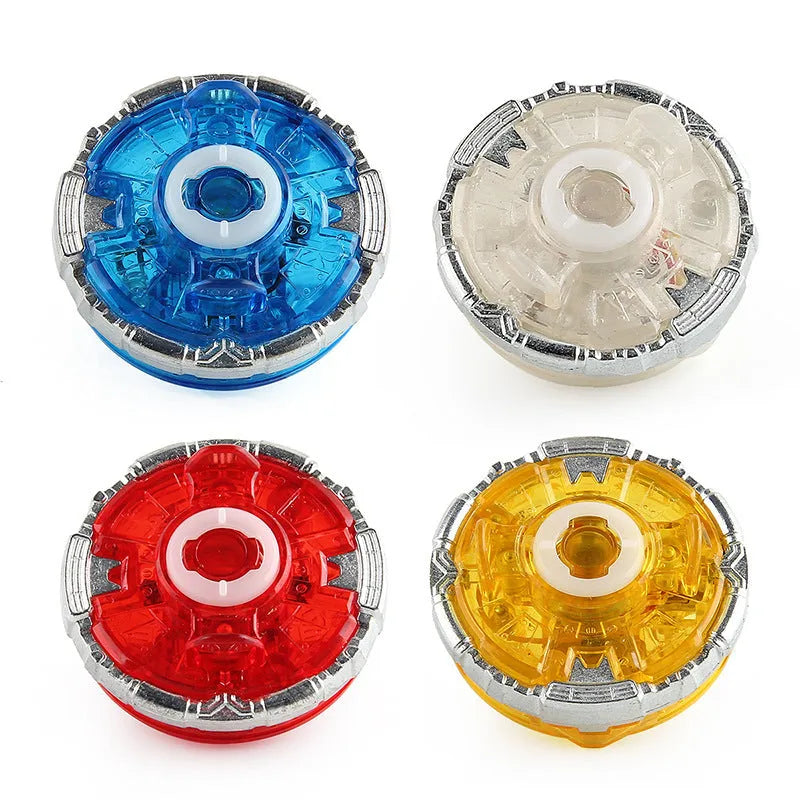 SB Light Gyro Bottom luminous spinning top accessory cube 4.5cm in blue, red, white, yellow.