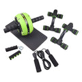 Resistance bands push-up bar and abdominal trainer fitness set in choice of four colours