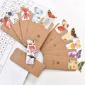 Cute butterfly design paper bookmark, 13.5 cm long and 5.5 cm wide.
