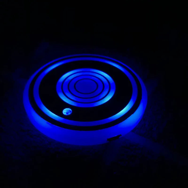 LED luminous water coaster, 68mm acrylic cup mat for car atmosphere light and home use