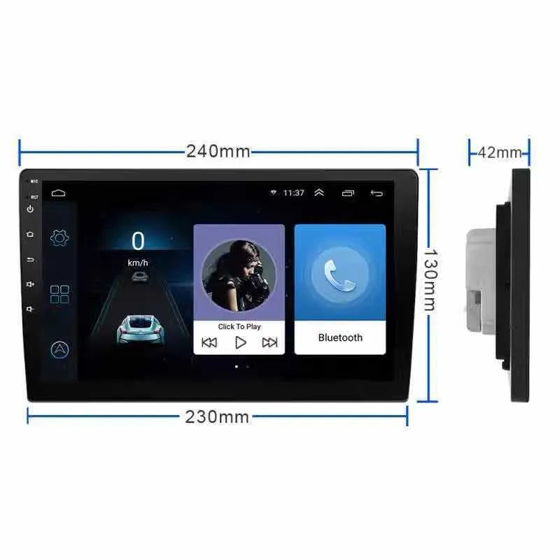 Large LCD rotating screen car navigator with black casing for GM vehicles