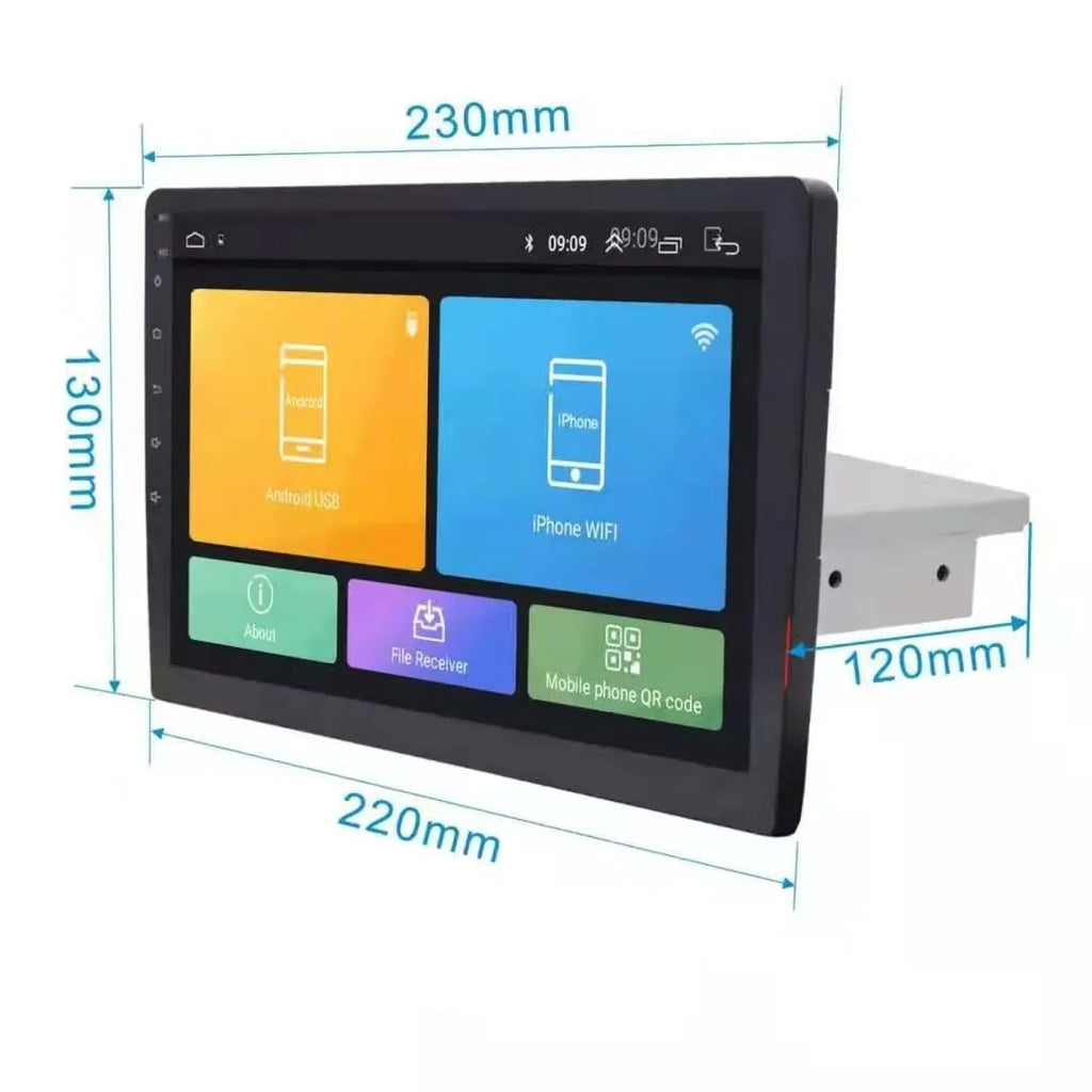 Large LCD rotating screen car navigator with black casing for GM vehicles