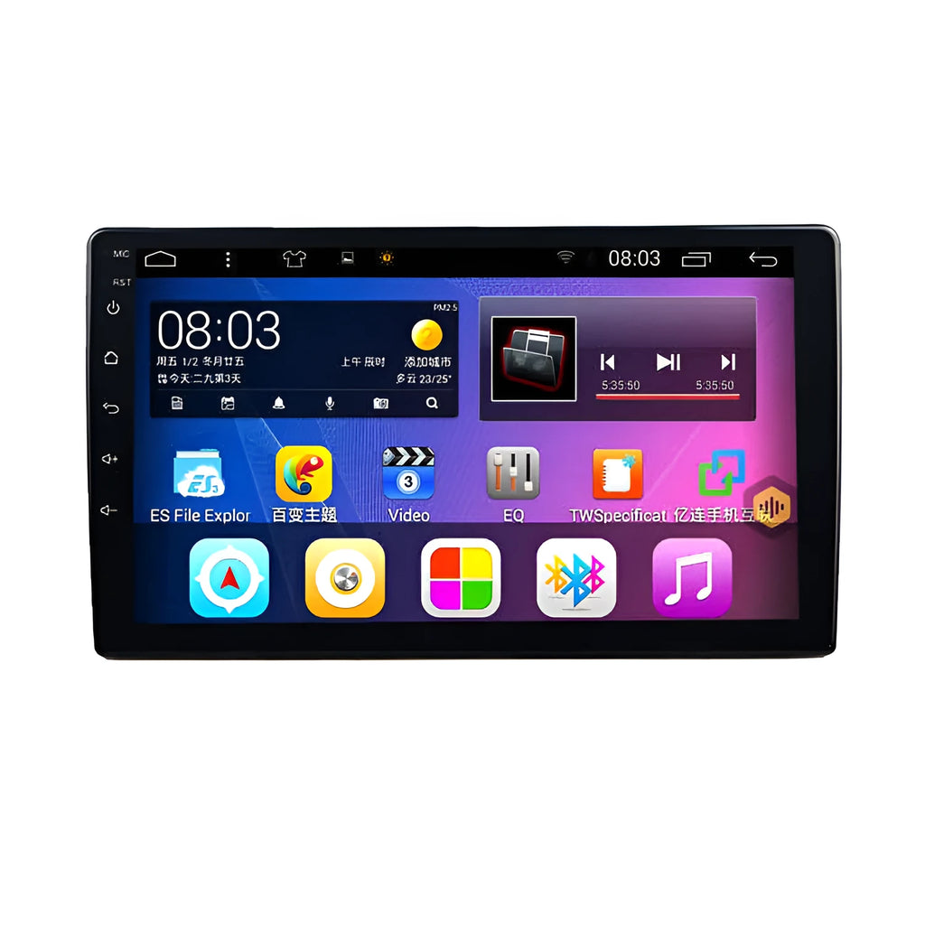 Large LCD rotating screen car navigator with black casing for GM vehicles