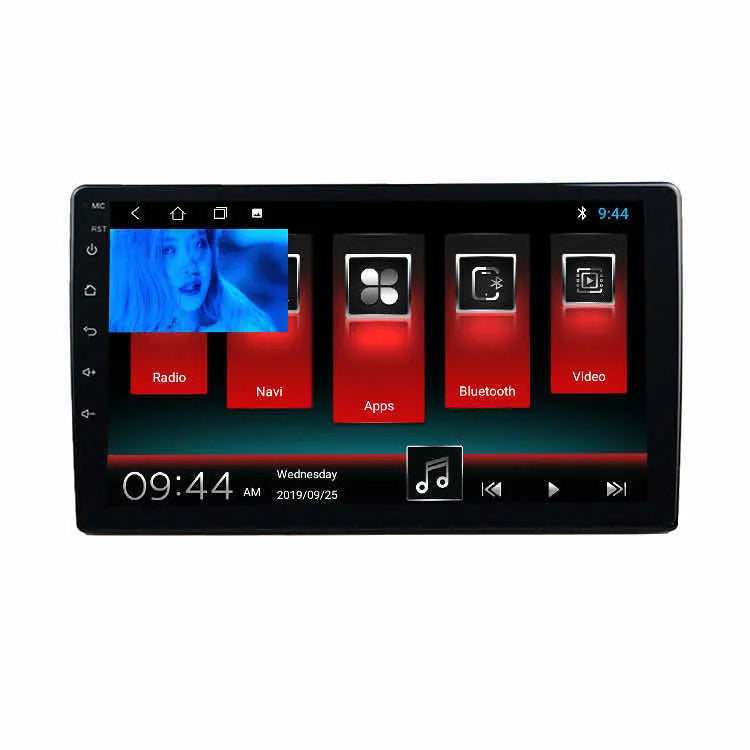 Large LCD rotating screen car navigator with black casing for GM vehicles