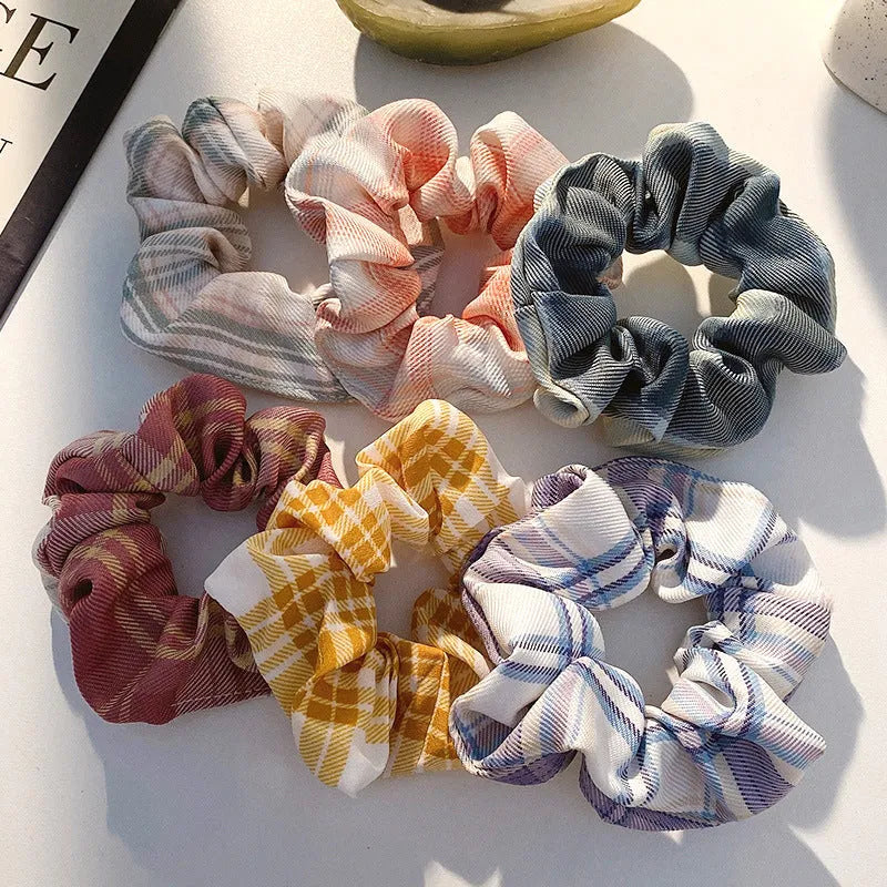 Children's hair accessories set showing small intestine rings and large intestine ropes in autumn colours