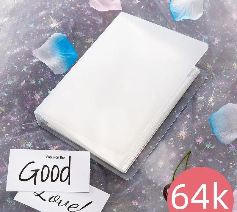 Watercolour illustrator storage album in PP material with double-page layout and rounded corners