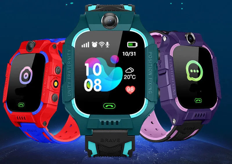 Z6 Q19 children's smart watch with 1.44-inch touch screen shown in green colour option