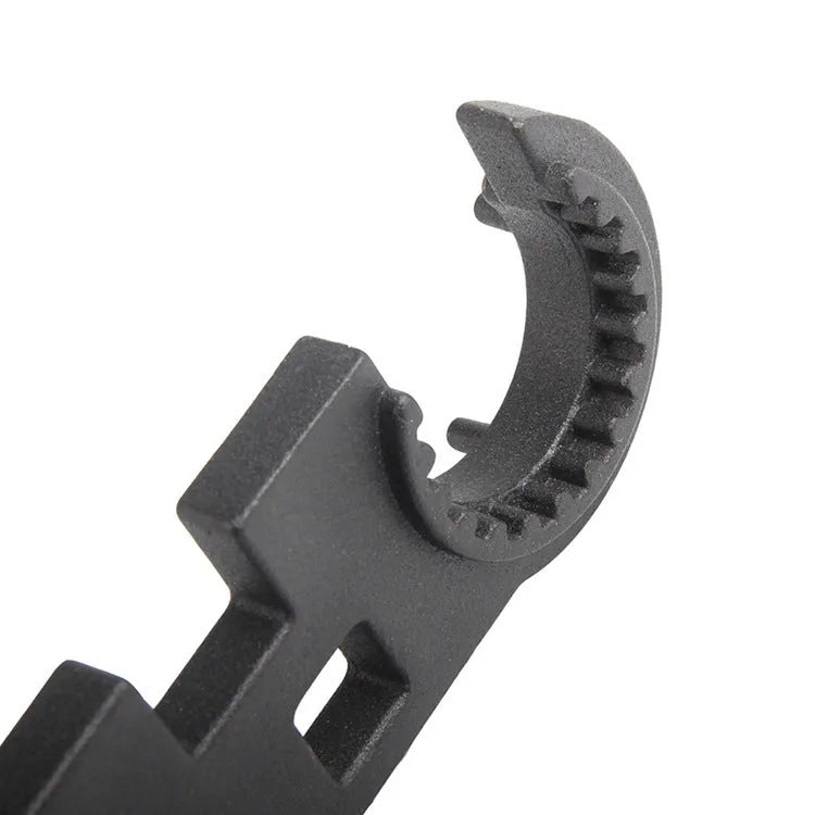 Black AR15 M4 dual-purpose armourer's wrench made from 40Cr alloy steel