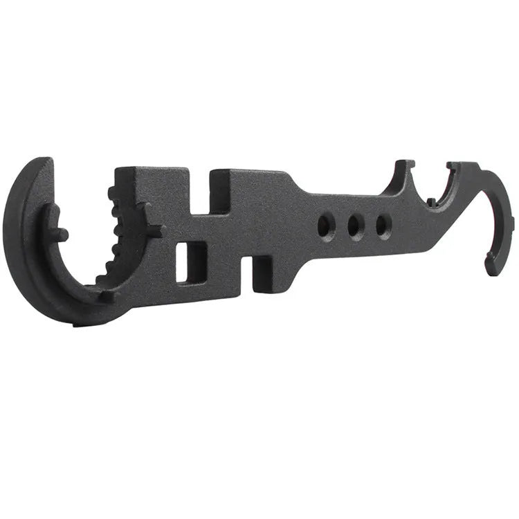 Black AR15 M4 dual-purpose armourer's wrench made from 40Cr alloy steel