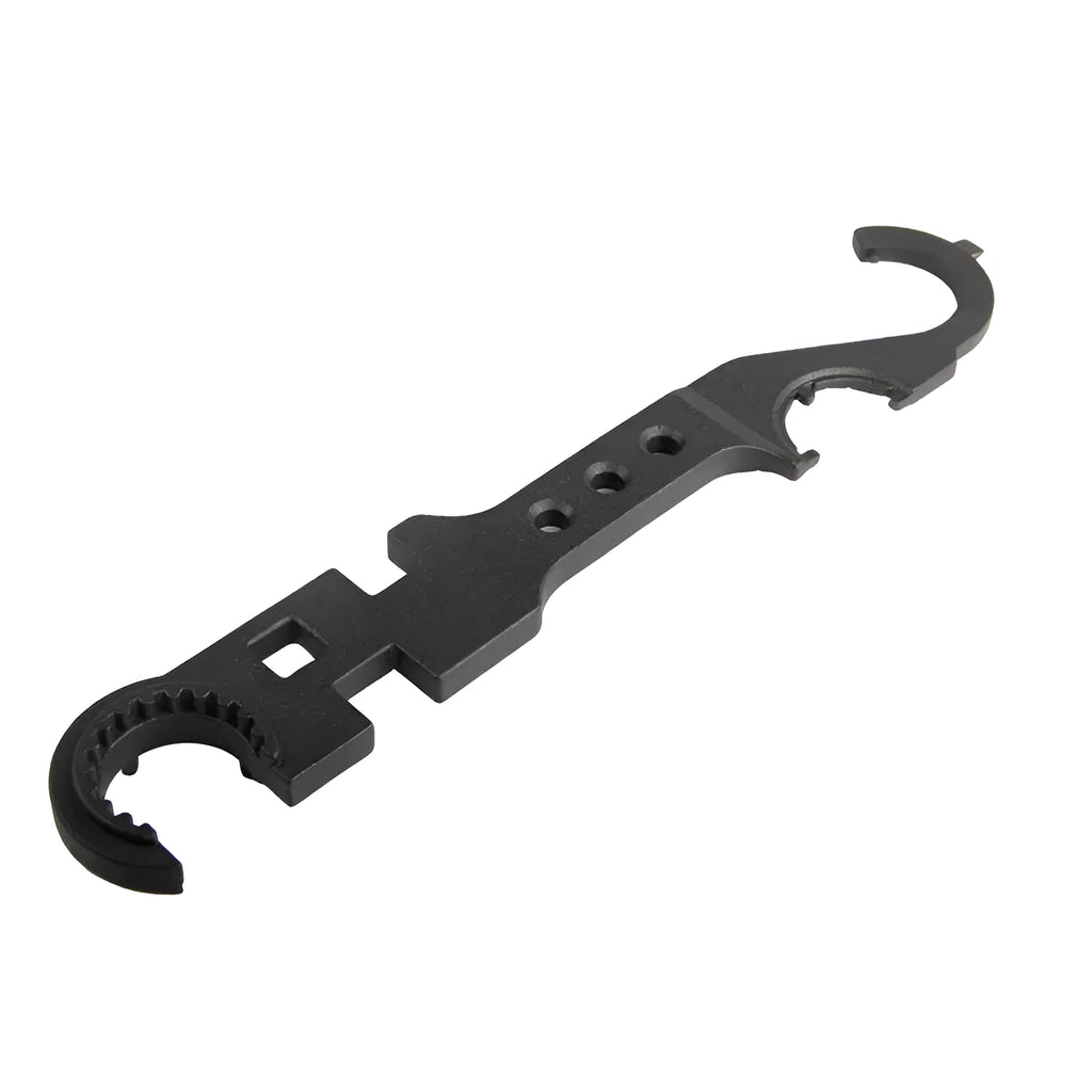 Black AR15 M4 dual-purpose armourer's wrench made from 40Cr alloy steel