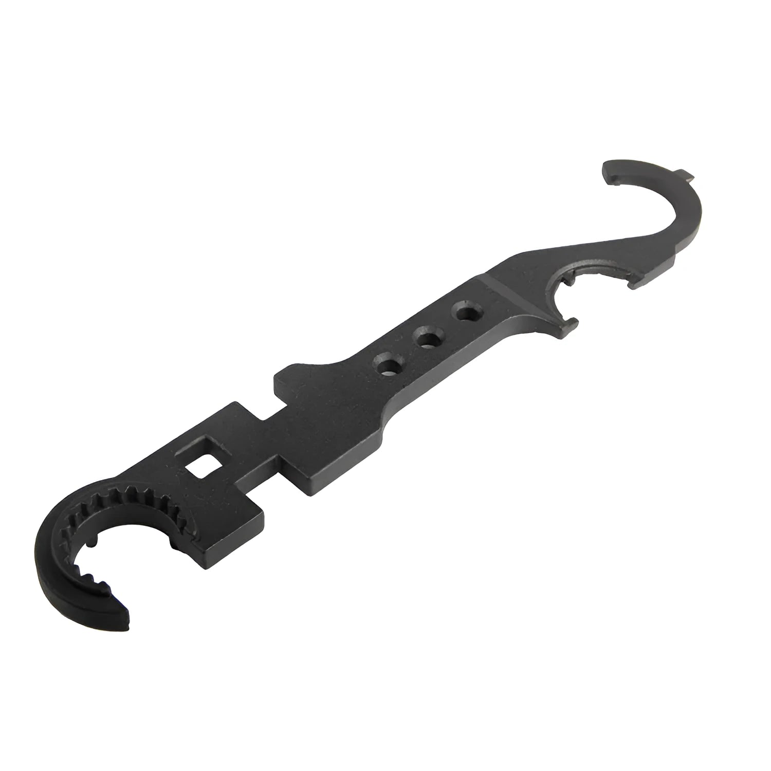 Black AR15 M4 dual-purpose armourer's wrench made from 40Cr alloy steel
