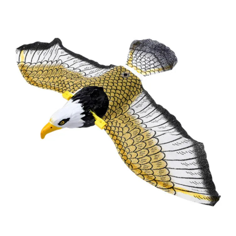 Hanging plastic simulation bird cat toy, 25cm or 43cm, rotating interactive teaser for kittens and dogs