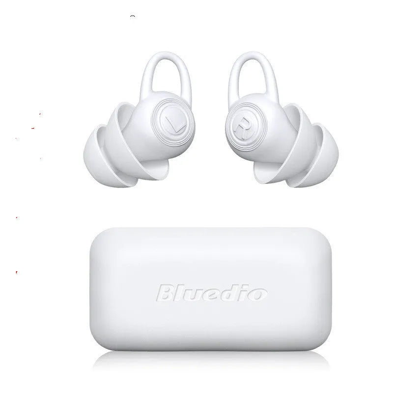 White soft silicone ear plugs for noise reduction, individually packed single pair