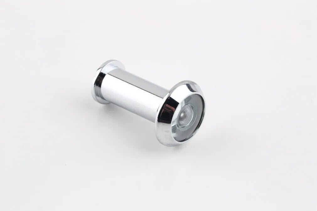 Wireless digital door peephole with indoor LCD monitor and outdoor camera for DIY installation.