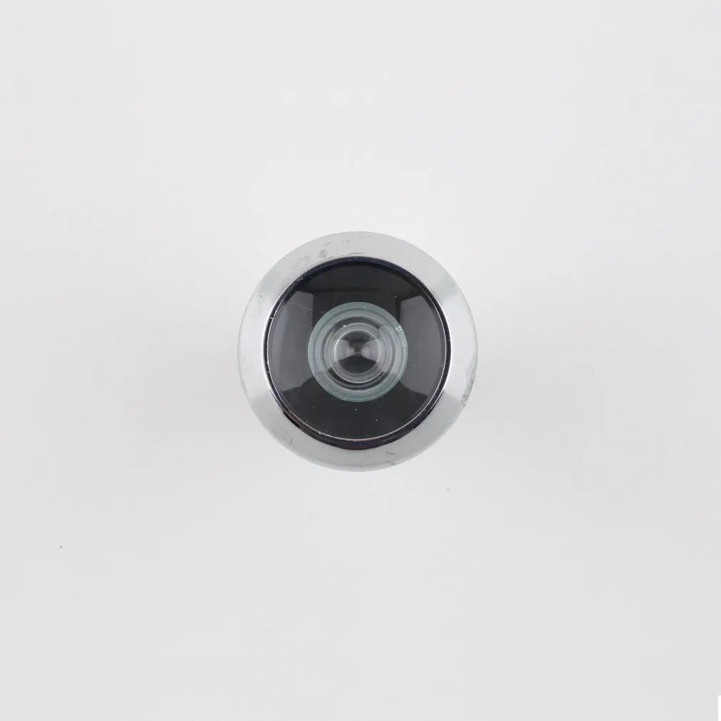 Wireless digital door peephole with indoor LCD monitor and outdoor camera for DIY installation.